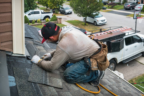 Professional Roofing technician working in Deltaville, VA